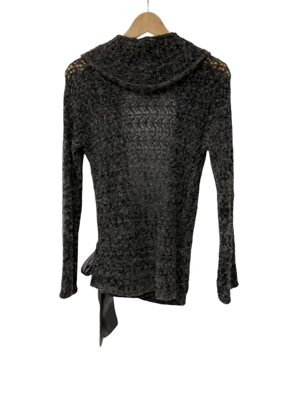 Y2K Max & Co. Tricot Brown Wrap Sweater